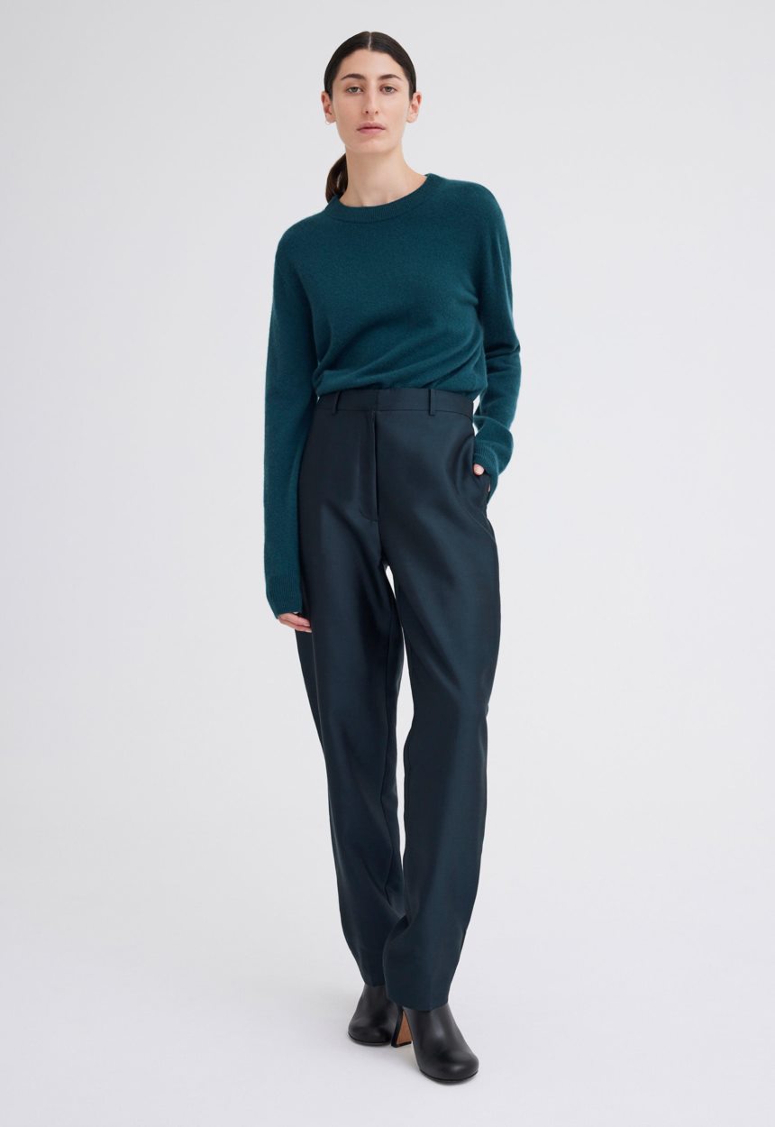 Jac + Jack Novel Silk Wool Pant - Bavaria Green